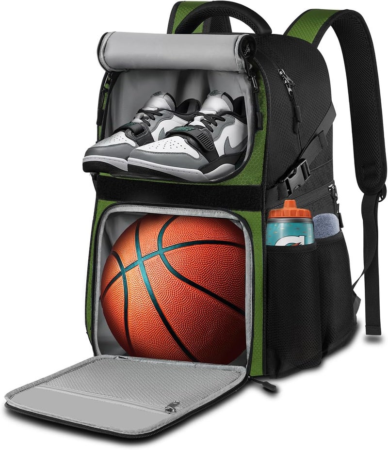 LOINTET Basketball Bag Backpack with Ball Holder Shoes Compartment, Large Basketball Accessories Sports Bag - Image 1